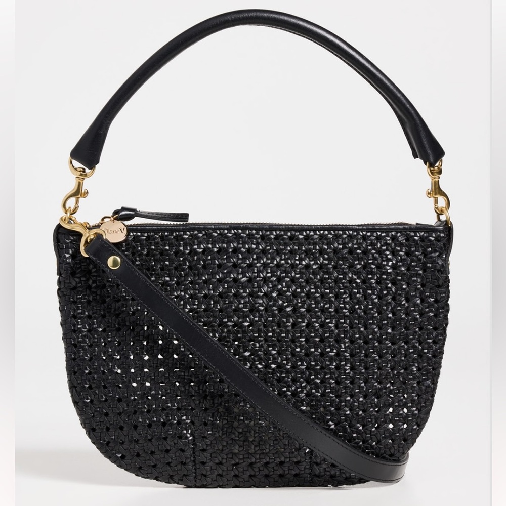 Clare V. Black Rattan Petit Moyen NWT